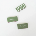 Green Thank You Matchbox