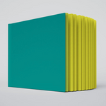 Large Ugly Book - Teal + Yellow