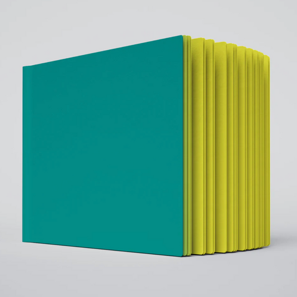Large Ugly Book - Teal + Yellow