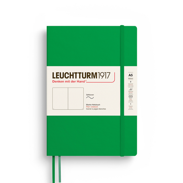 Leuchtturm Blank Notebook: Spring Leaf (Softcover) - A5