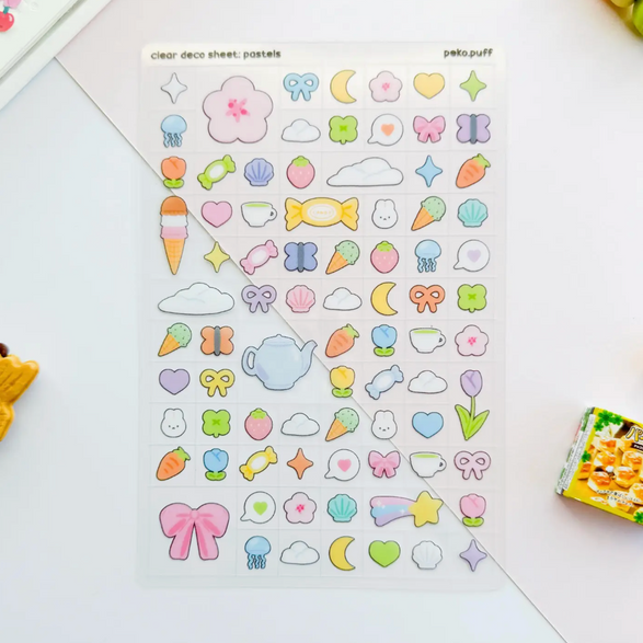 Pastel Icon Sticker Sheet