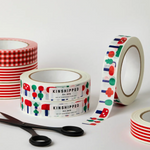 Red + Green Mushrooms Recyclable Paper Tape