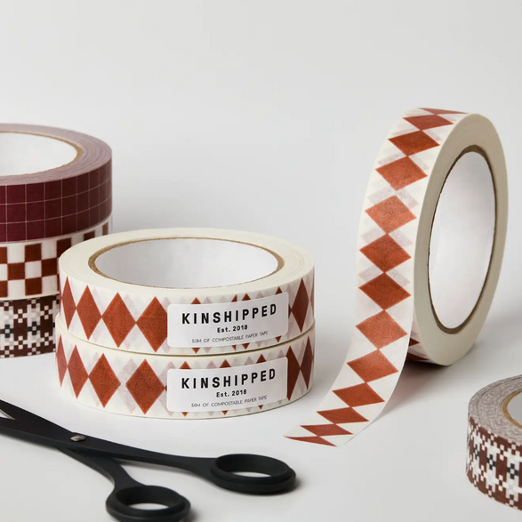 Burgundy Diamond Recyclable Paper Tape