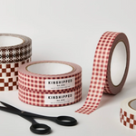 Red Gingham Recyclable Paper Tape