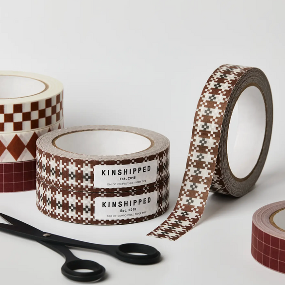 Umber Flower Tile Recyclable Paper Tape