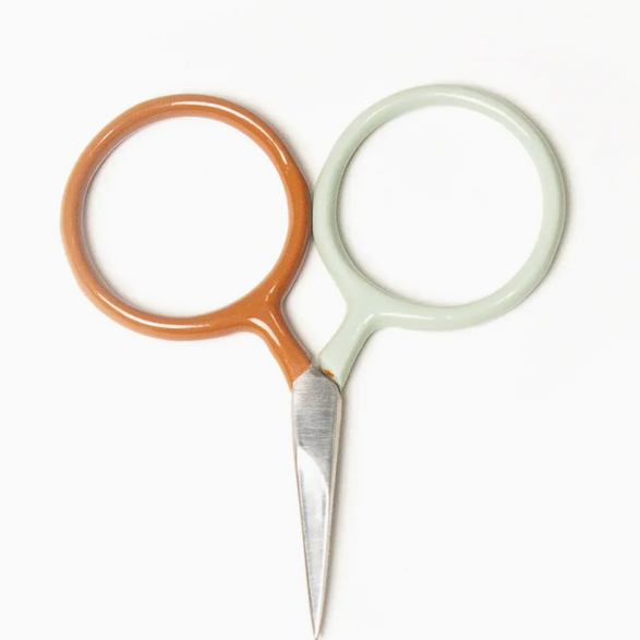 Mini Circle Scissors - Orange + Mint