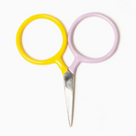 Mini Circle Scissors - Lilac + Yellow