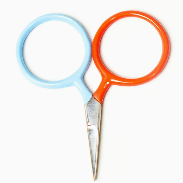 Mini Circle Scissors - Blue + Orange