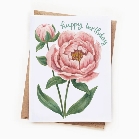 Happy Birthday Pink Peony