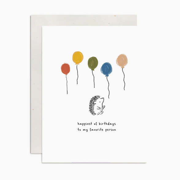 Happiest of Birthdays Hedgehog