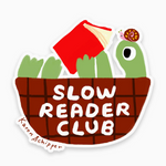 Slow Reader Club Sticker