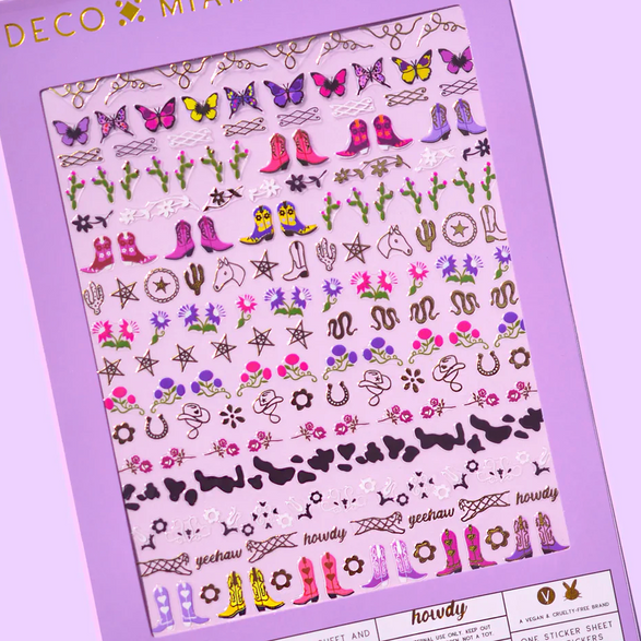 Howdy Nail Art Sheet