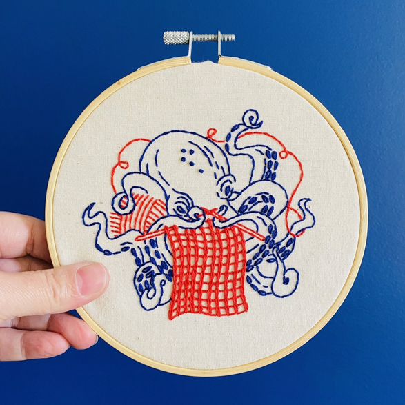 Cross Stitch Kit: Octopus