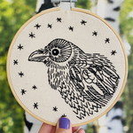 Cross Stitch Kit: Raven