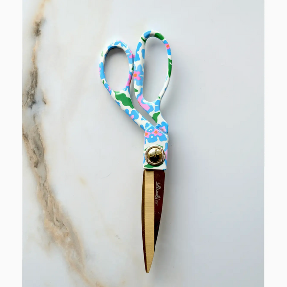 Blue Floral Rainbow Scissors