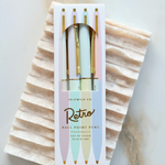 Slim Pastel Pens: Set of 4