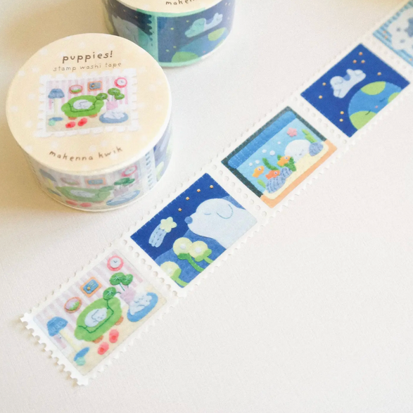 Puppies Stamp Washi Tape (25mm)