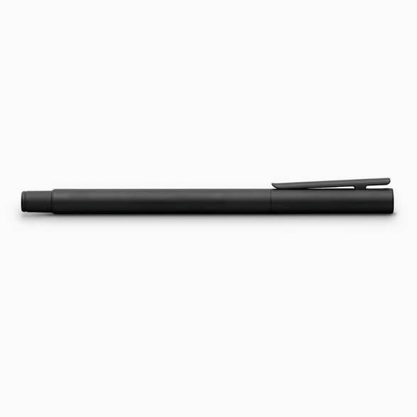 Neo Slim Black Fountain Pen - Matte Black Chrome (Medium Nib)