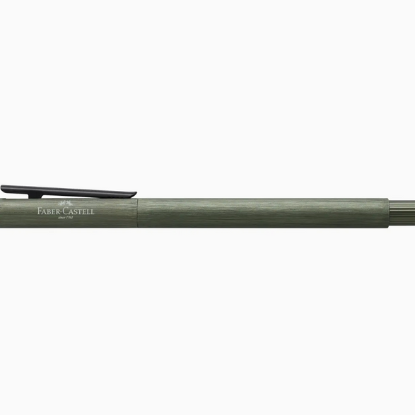 Neo Slim Black Fountain Pen - Olive Green (Fine Nib)