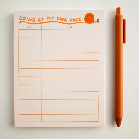 Going at My Own Pace Notepad