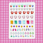 Rhinestone Sticker Sheet