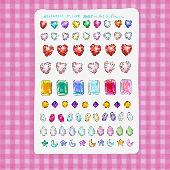 Rhinestone Sticker Sheet