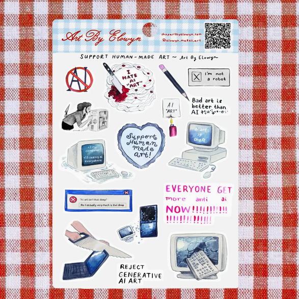 Support Human Made Art Sticker Sheet