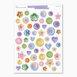 Sewing Buttons Sticker Sheet