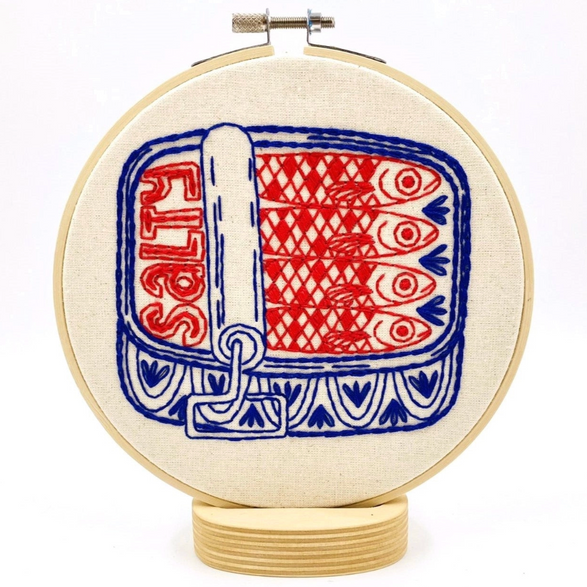 Cross Stitch Kit: Sardines
