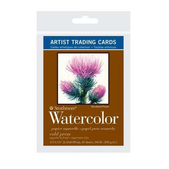 Watercolor Artist Trading Cards - Set of 10