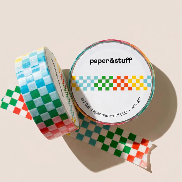 Colorblock Checker Washi Tape (15mm)