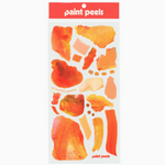Vibrant Orange Sticker Sheet