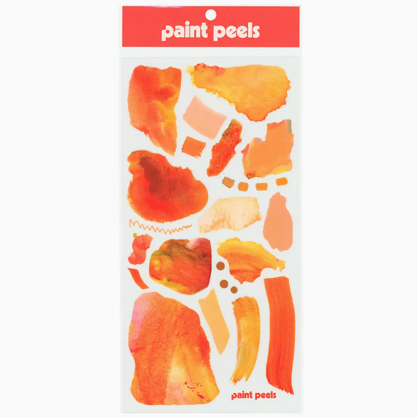 Vibrant Orange Sticker Sheet