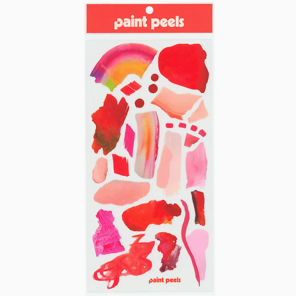 Vibrant Red Sticker Sheet