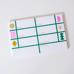 Green Icon Weekly Notepad