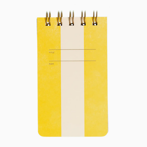 Lined Reporter Notebook: Yellow Stripe