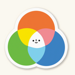 RGB Color Wheel Sticker