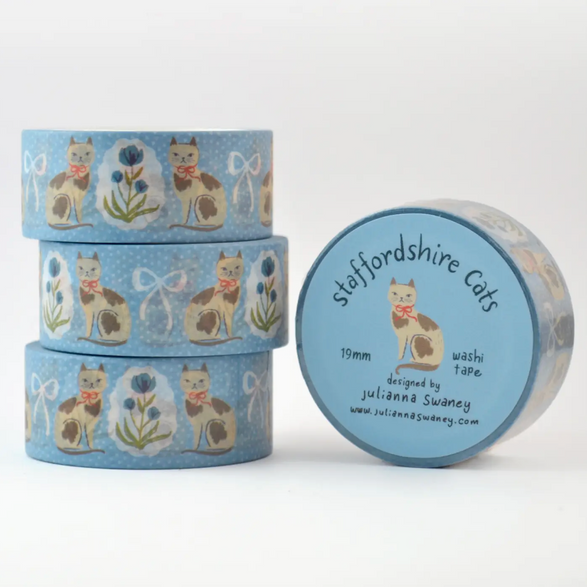 Staffordshire Cats Washi Tape (19mm)