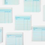 Library Card Sticky Notes