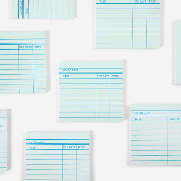 Library Card Sticky Notes