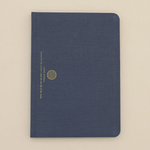 Lined Linen Notebook: Midnight Blue (A5)