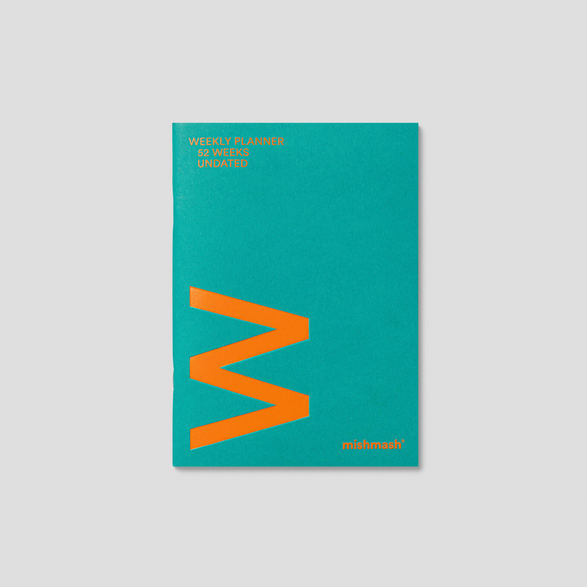 Undated Weekly Planner: Teal