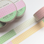 Pastel Grid Washi Tape (15mm)