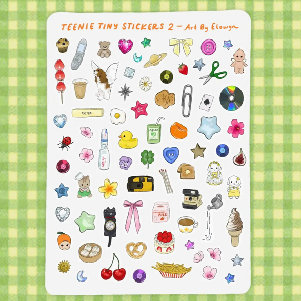 Teenie Tiny 2 Sticker Sheet