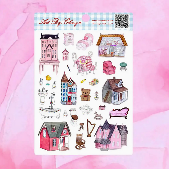 Dollhouse Sticker Sheet