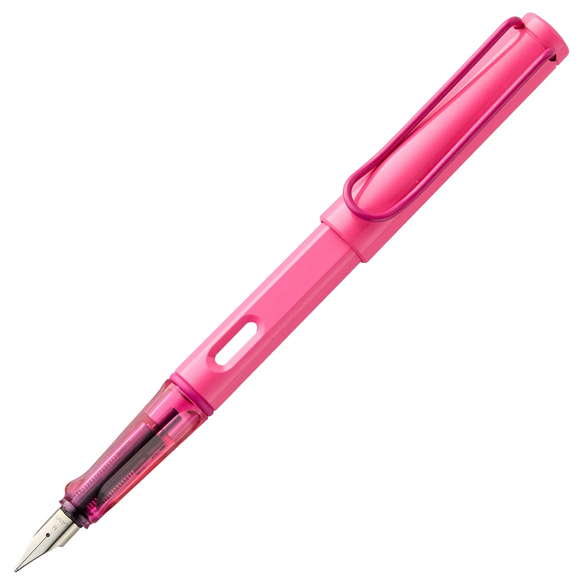 LAMY Safari Fountain Pen (Neon Pink) - 2 nib options