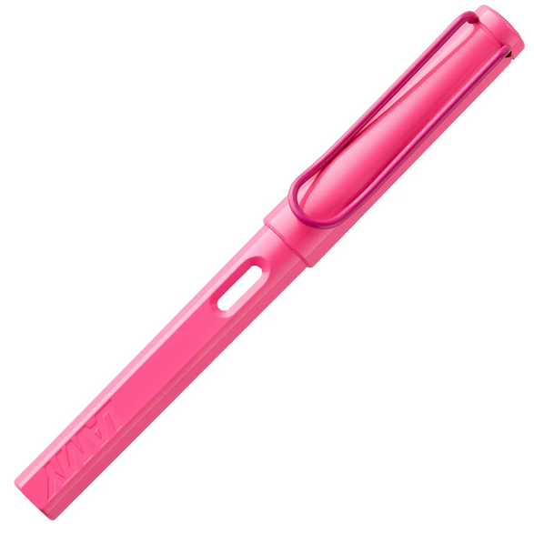 LAMY Safari Fountain Pen (Neon Pink) - 2 nib options