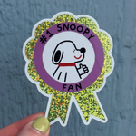 #1 Dog Fan Sticker