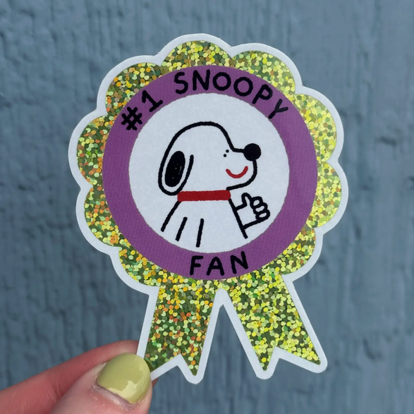 #1 Dog Fan Sticker