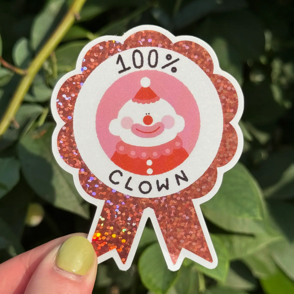 #1 Clown Fan Sticker